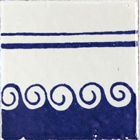 G.D.M. F. Ocean (Bleu Anglais sur un  fond Neige)